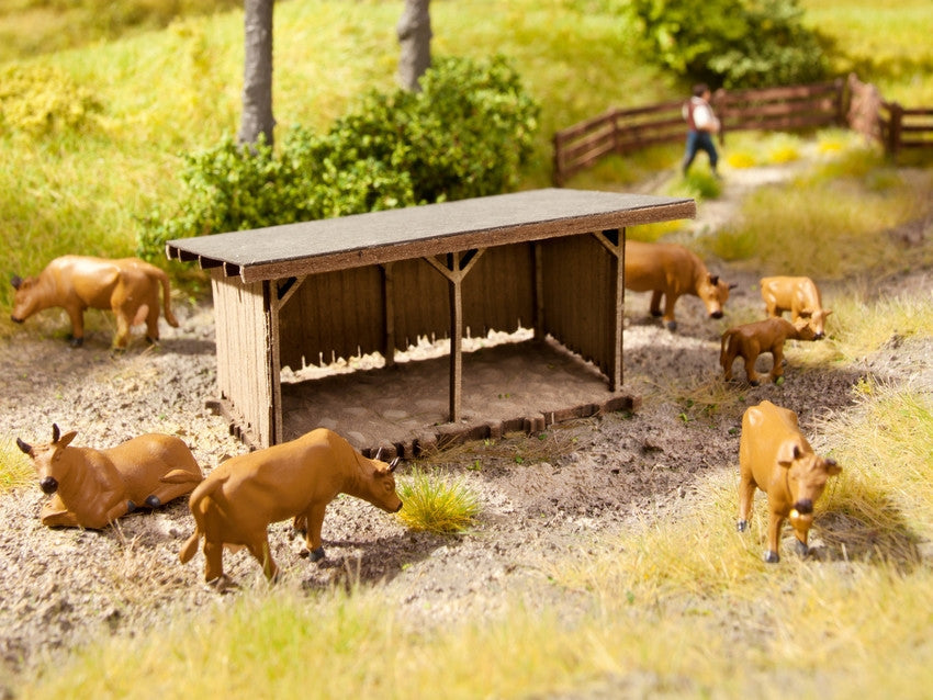 Noch 14379 HO Scale Cattle Shelter Laser-Cut Kit