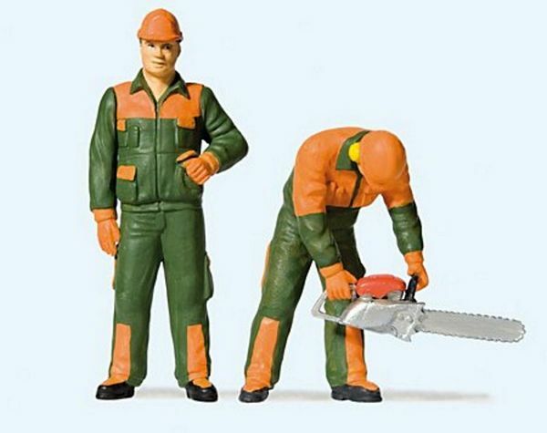 Preiser 44912 G Scale Modern Lumberjacks Set #1 pkg(2)