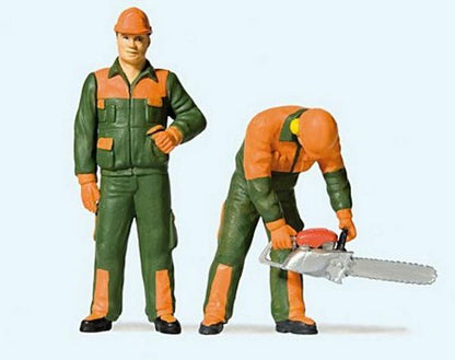 Preiser 44912 G Scale Modern Lumberjacks Set #1 pkg(2)