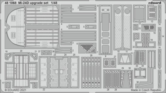 Eduard 481068 1/48 Aircraft- Mi24D Upgrade Set for EDU