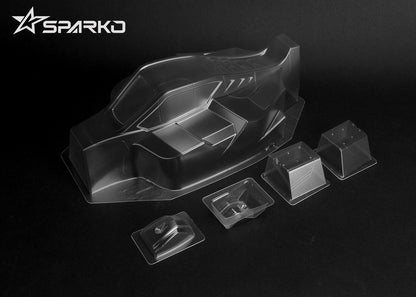 Sparko F8 Buggy Body / Decal Sheets (Clear)