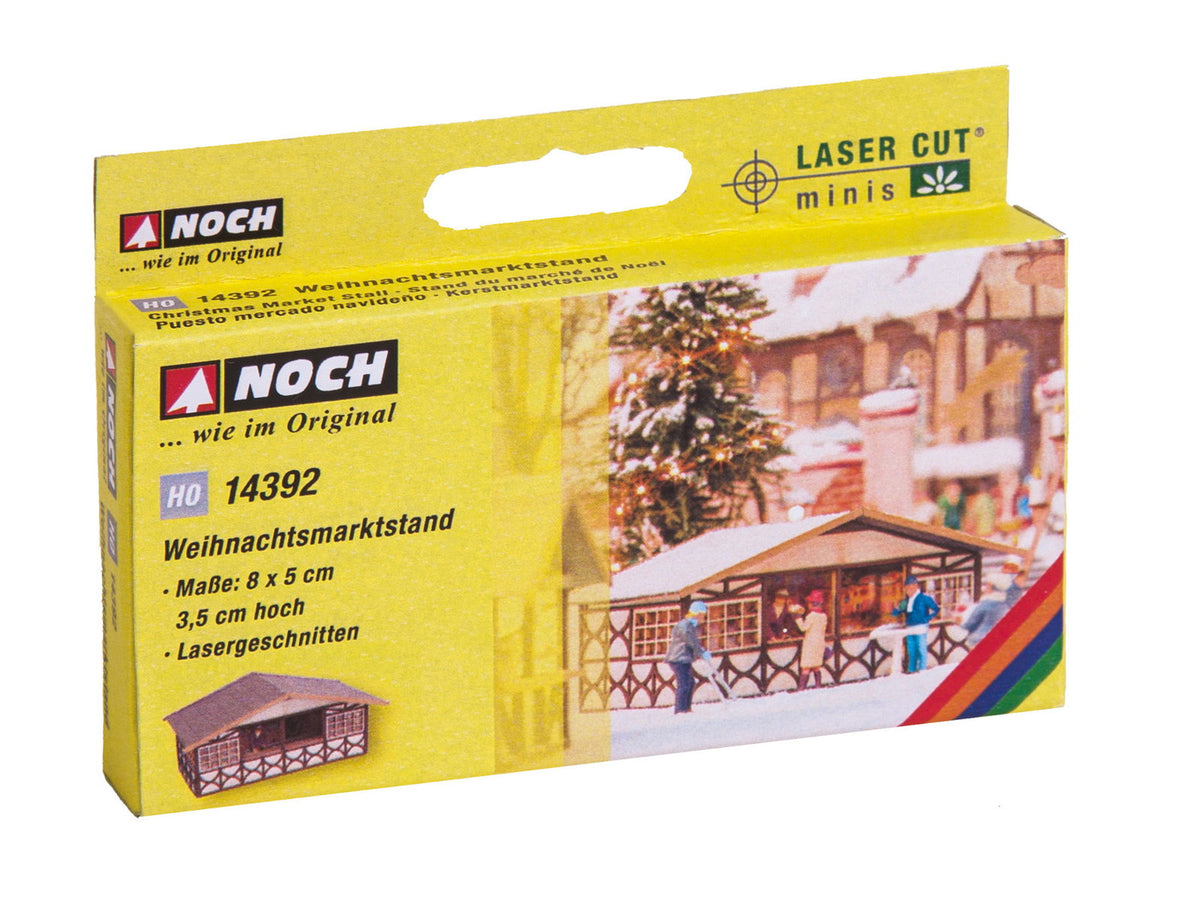 Noch 14392 HO Scale Christmas Market Stall Laser-Cut Kit