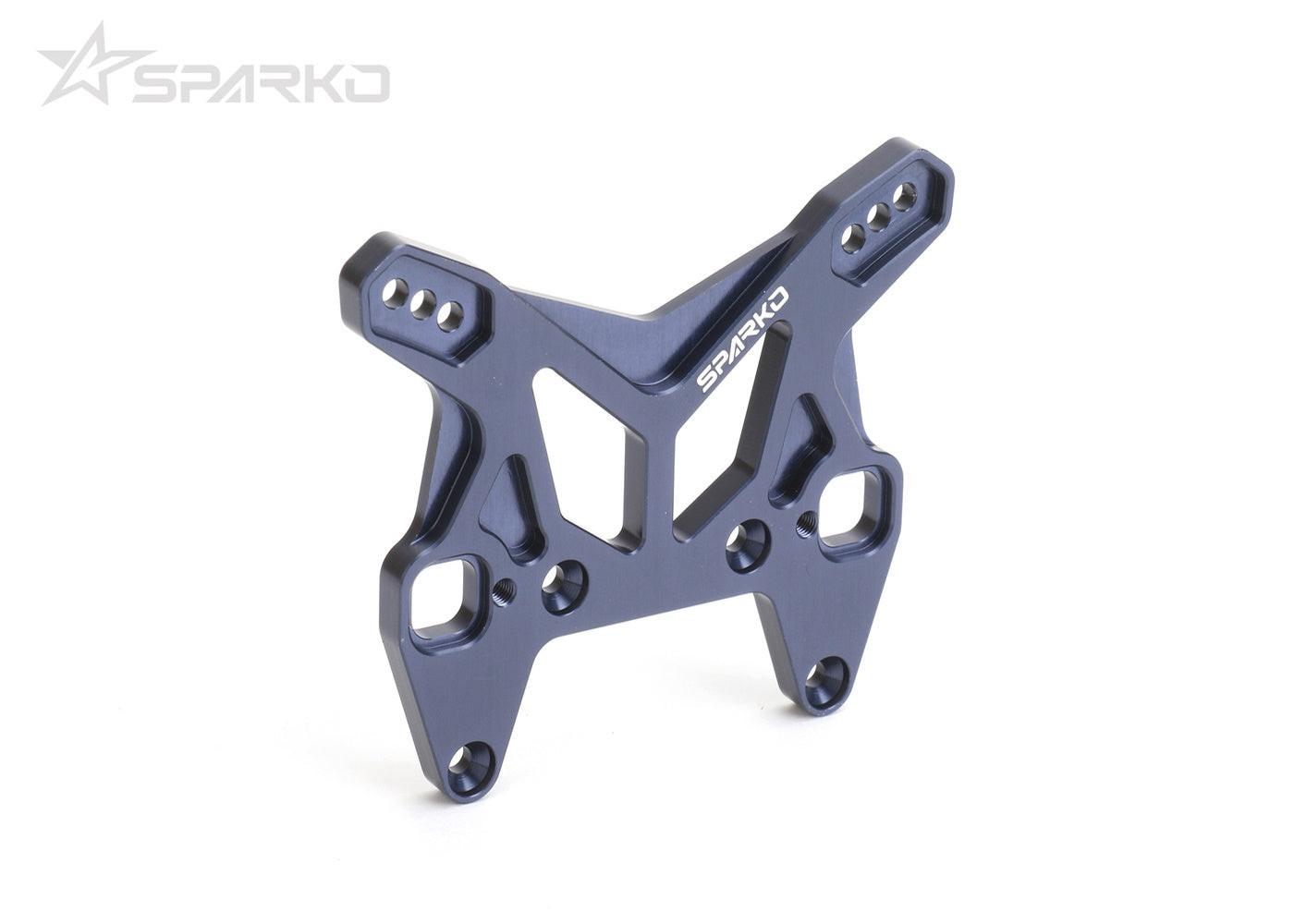 Sparko F8 7075 Aluminum Front Shock Tower (Dark Blue)
