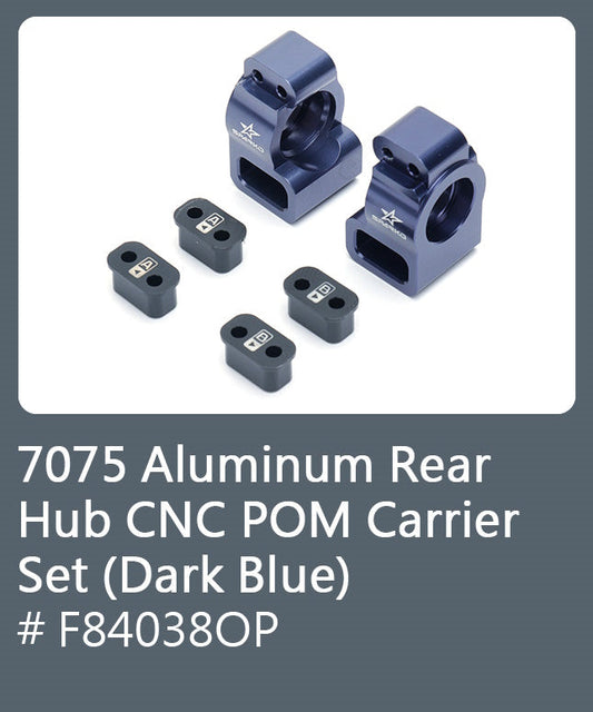 Sparko F8 F84038OP 7075 Aluminum Rear Hub CNC POM Carrier Set Blue