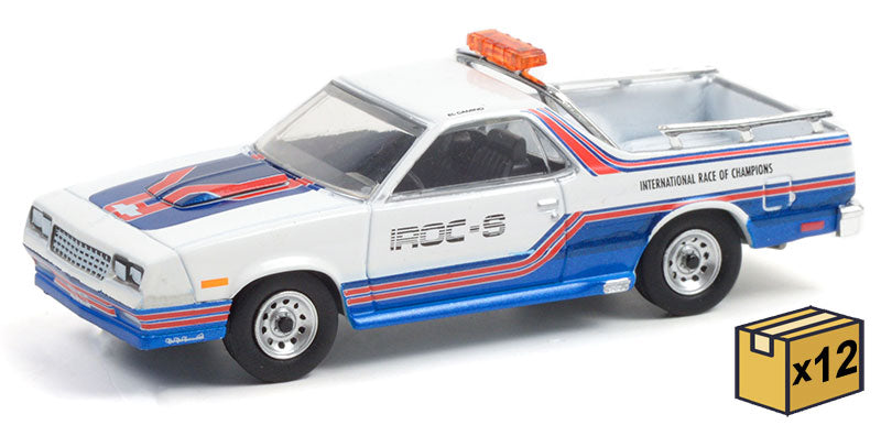 Greenlight 30312-CASE 1/64 1985 El Camino SS IROC Pace Case