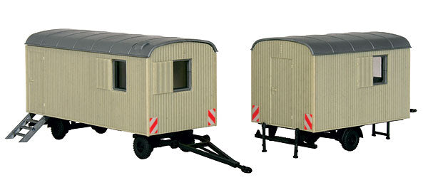 Kibri 10278 1/87 Scale Construction Trailer 2-Piece Plastic Kit