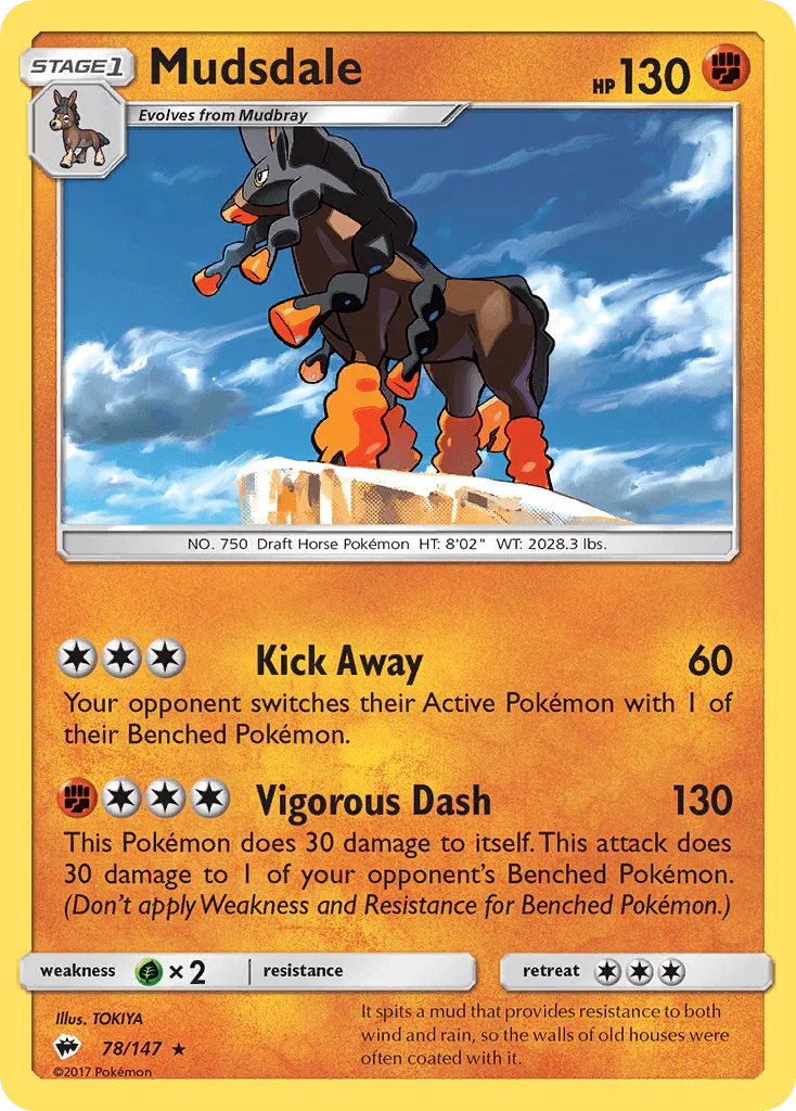 Mudsdale (78/147) [Sun & Moon: Burning Shadows]