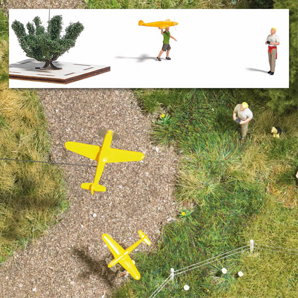 Busch 5487 HO Scale Animated Model Airplane - Kit