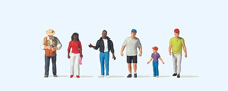 Preiser 10793 HO Scale Passers By Set 1 pkg(6)