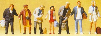 Preiser 10400 HO Scale Pedestrians Standing Commuters