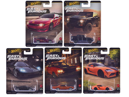 "Fast & Furious" 2025 5 piece Set L Model Cars by Hot Wheels  free shipping USA
