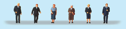 Preiser 79220 N Scale Pedestrians Churchgoers (Set #1) pkg(6)