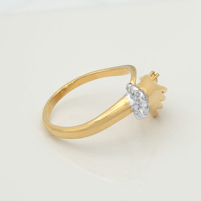 Vintage Austrian Crystals 18k Yellow Gold Matte or Polished Finish Made in USA by PVD Vintage Jewelry
