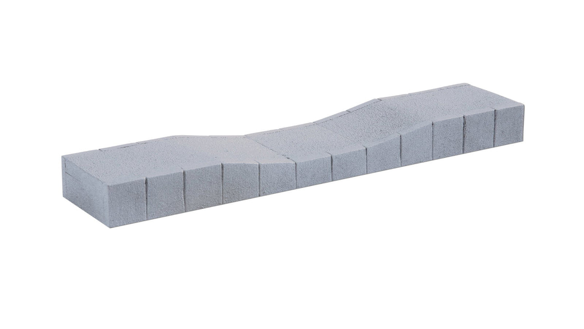 Noch 66014 HO Scale Hard-Foam Platform Straight w/Ramp, C-Track