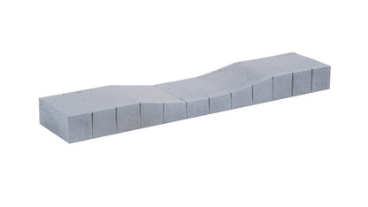 Noch 66014 HO Scale Hard-Foam Platform Straight w/Ramp, C-Track