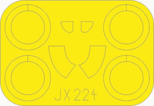 Eduard JX224 1/32 Mask Aircraft- I16 Type 29 for ICM