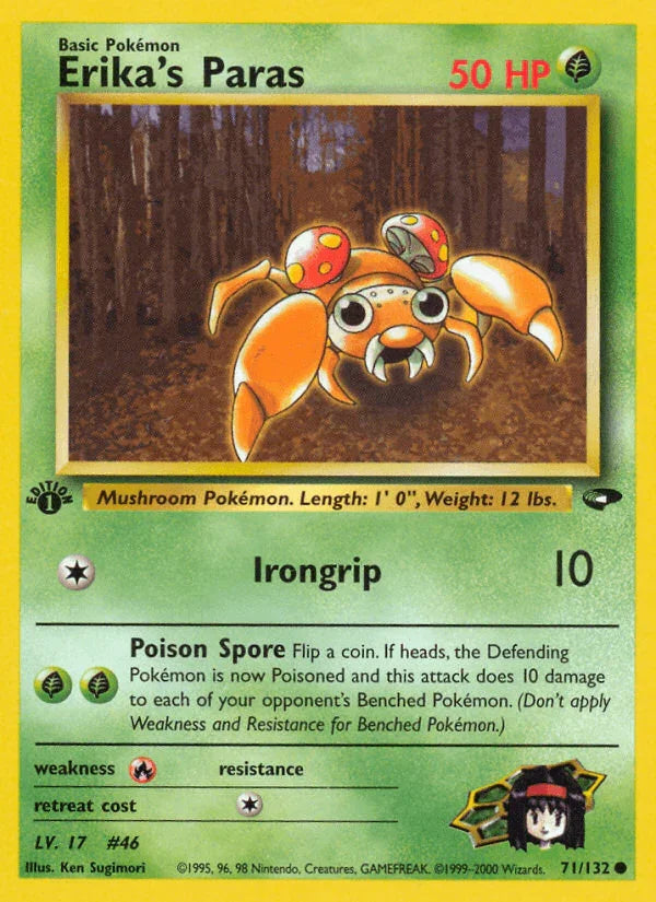 Erika's Paras (71/132) [Gym Challenge 1st Edition]