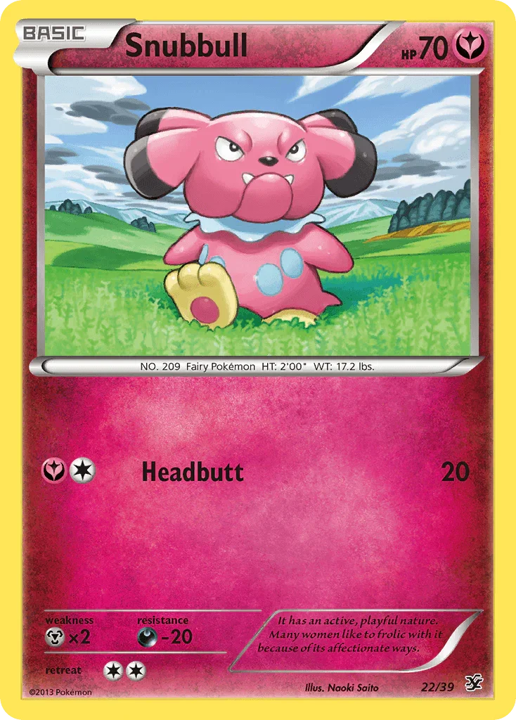 Snubbull (22/39) [XY: Kalos Starter Set]