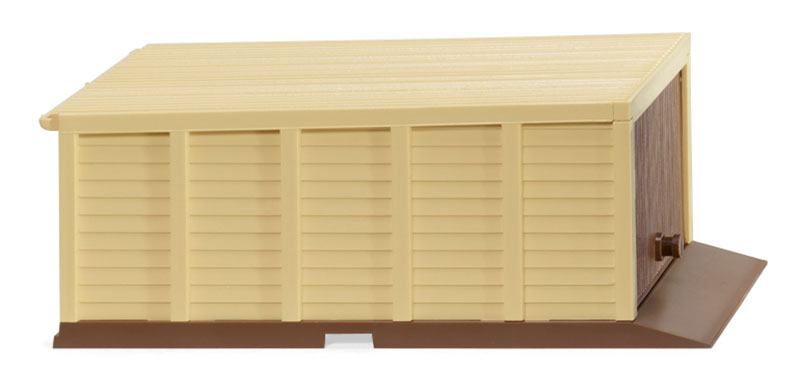 Wiking 114003 1/87 3S Self-build Garage, Pale Brown/Ivory