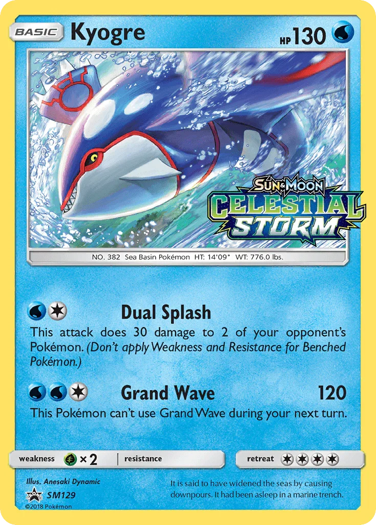 Kyogre (SM129) [Sun & Moon: Black Star Promos]