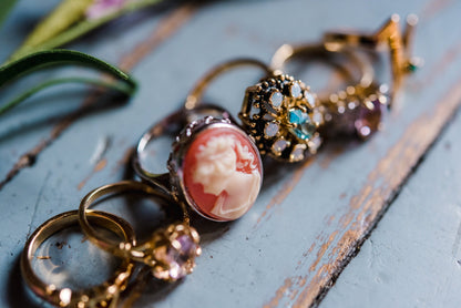 FIVE FOR ONE -Mix of 5 Vintage/Antique Rings for Women We Select Per Your Specifications Made in America - Bulk Pack by PVD Vintage Jewelry