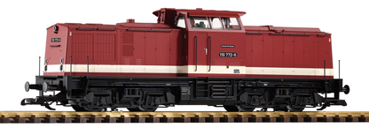 Piko 37568 G Scale DR BR110 Diesel Loco, Wine Red
