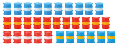 Kibri 39386 1/87 Oil Drums Plastic Model Kit, 32 Drums