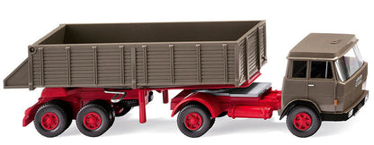 Wiking 067710 1/87 Hanomag Henschel Rear Dump Truck, Grey Beige