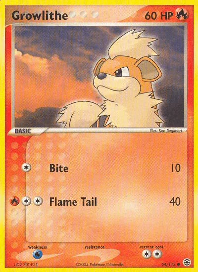 Growlithe (64/112) [EX: FireRed & LeafGreen]