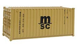 Walthers SceneMaster 949-8057 HO 20' Corrugated Container MSC
