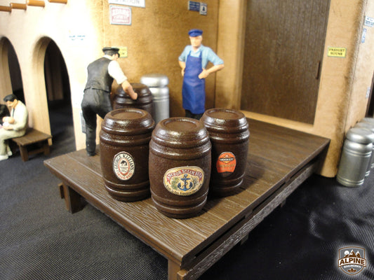 Alpine Railworks 1003A G Scale American Beer Barrels A (Large) (3)