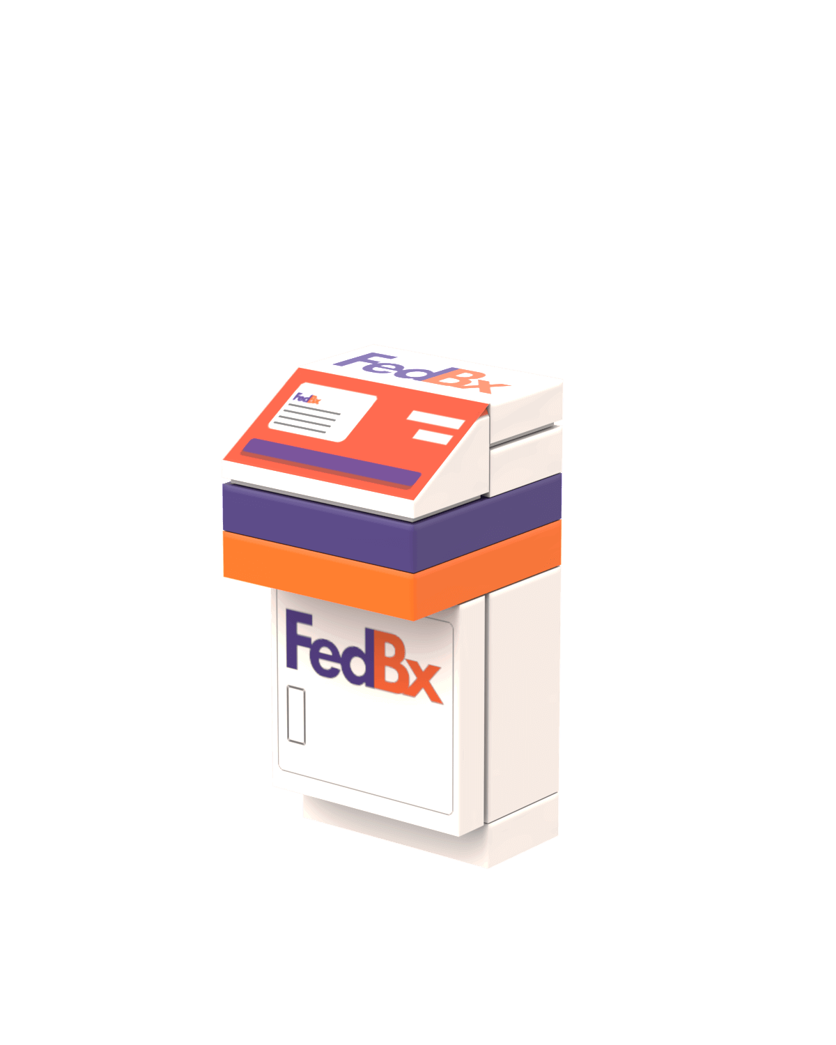 FedBx Drop Box - Custom Set - Made with LEGO® Parts