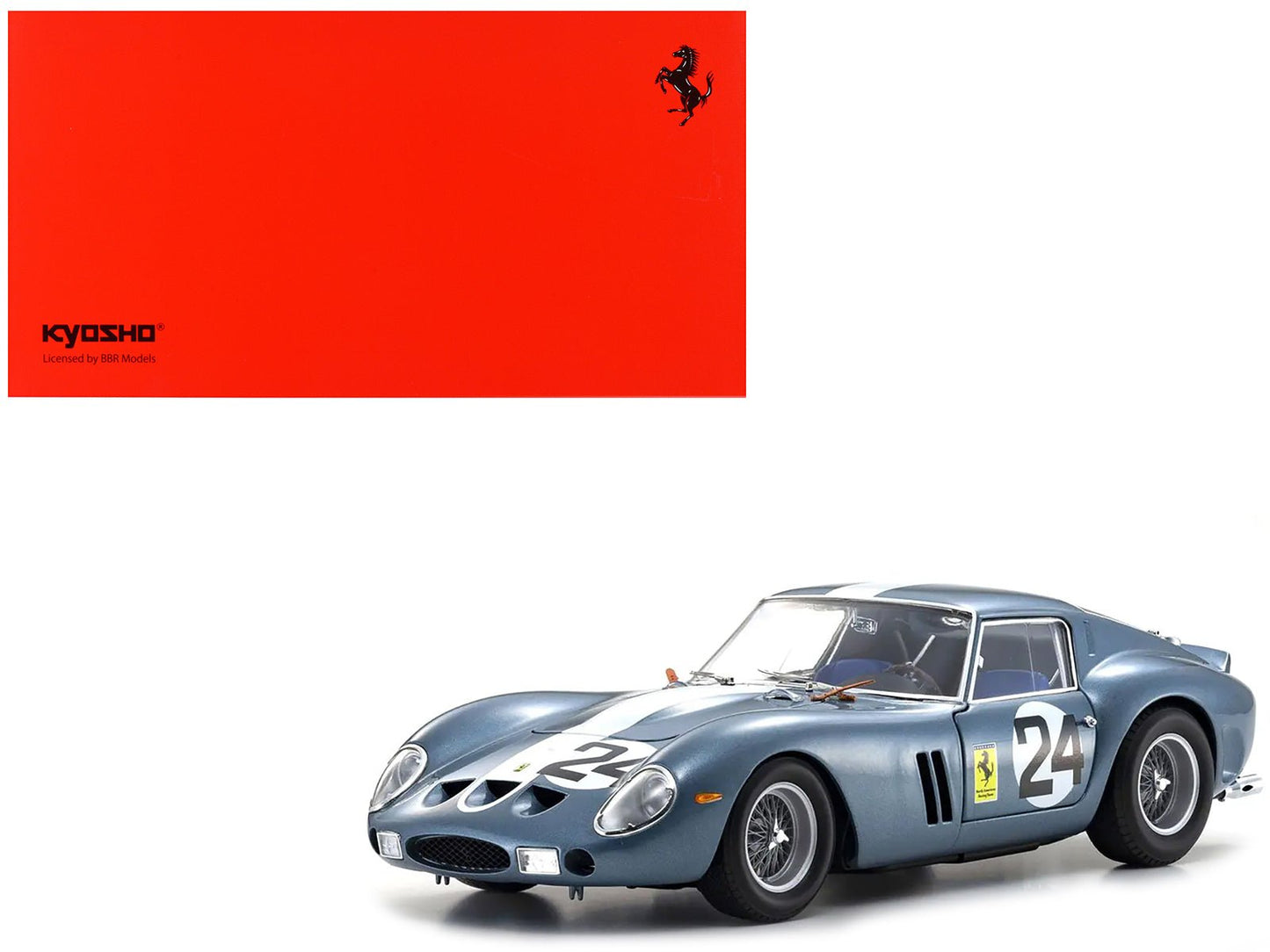 Ferrari 250 GTO #24 Phil Hill - Olivier Gendebien 2nd Place "Sebring 12 Hours" (1962) 1/18 Diecast Model Car by Kyosho  free shipping USA