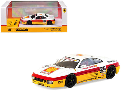 Ferrari 348 Challenge #25 Oscar Larrauri "Italian GT Championship" (1994) "Hobby64" Series 1/64 Diecast Model by Tarmac Works  free shipping USA