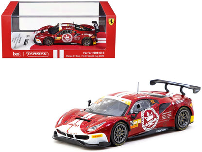 Ferrari 488 GT3 #52 Chen Weian "Harmony Racing" "Macau GT Cup" (2023) "Hobby64" Series 1/64 Diecast Model Car by Tarmac Works  free shipping USA