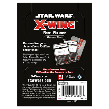 Star Wars: X-Wing 2nd Edition - Rebel Alliance Damage Deck