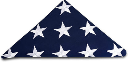 This 100% Cotton 3x5 ft American Flag, Heavy Duty Fabric, Longest Lasting, Embroidered Stars, Sewn Stripes, Brass Grommets, The Best Cotton US House Flags