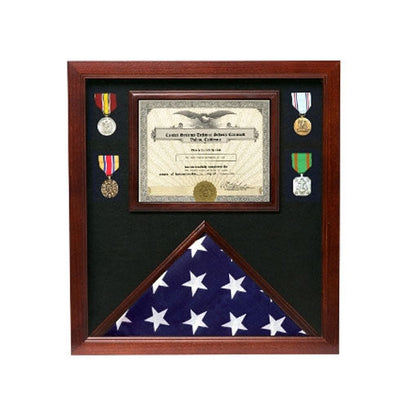 Veterans Made Flag Document Case American Flags made in Cherry Wood.