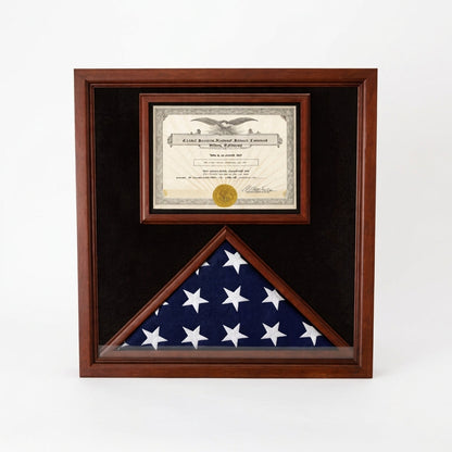 Award certificate Shadowbox, Military Frame - CERTIFICATE At Medial