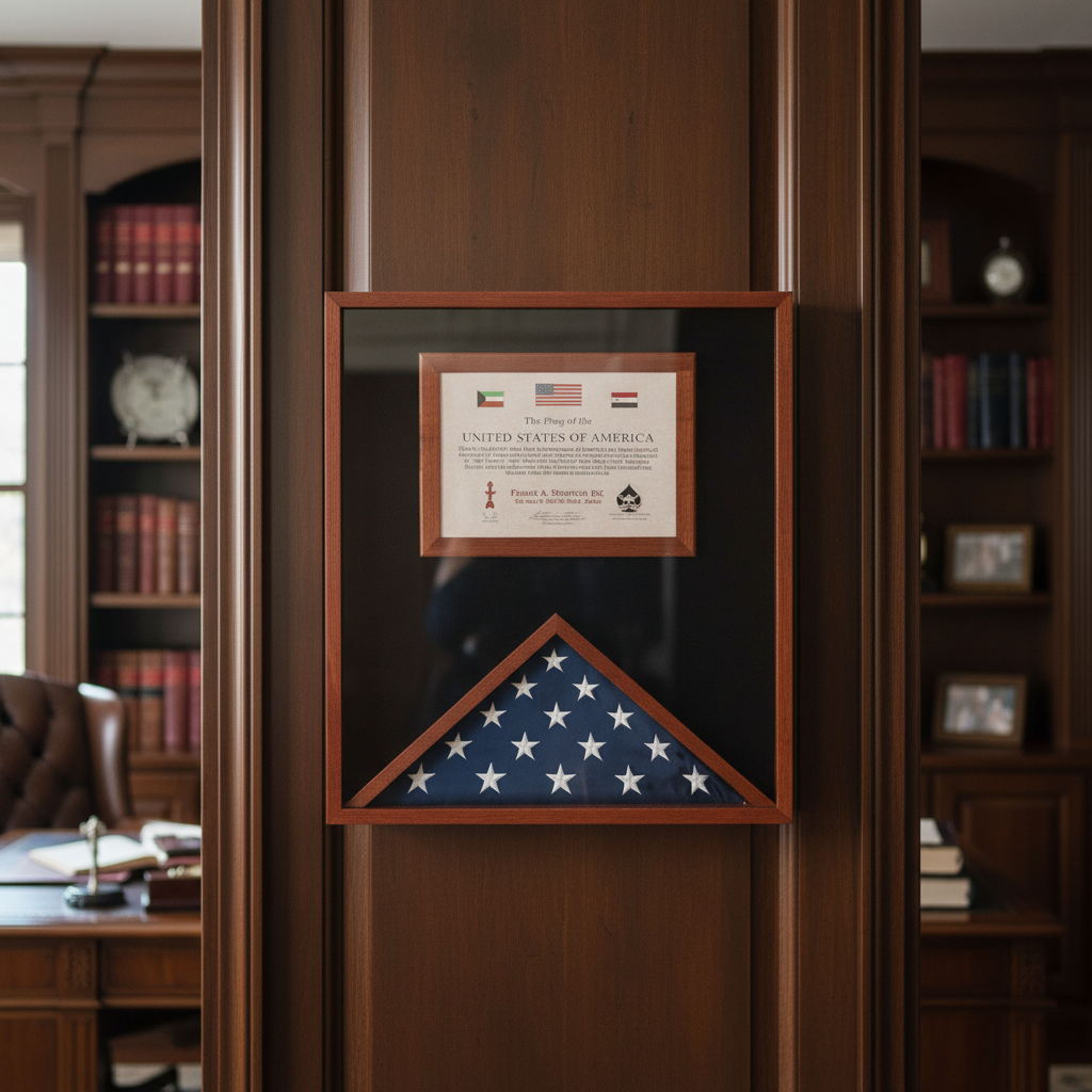 Flag and Document Case for 3ft x 5ft US Made - Black.