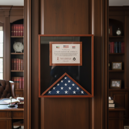 Flag and Document Case for 3ft x 5ft US Made - Black.