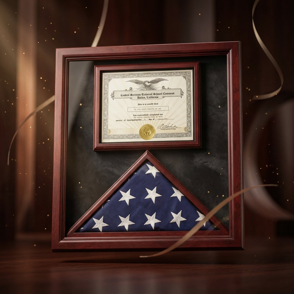 Flag Connections Veterans Made Flag Document Case, American Flags 3 x 5