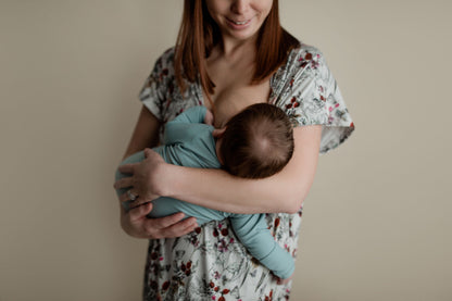 Floral Mommy Labor and Delivery Nursing Hospital Gown by Three Little Tots