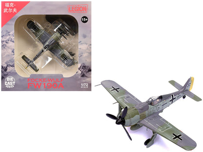 Focke-Wulf Fw 190A Aircraft "14-Victory Ace Hauptmann Wilhelm Gath Stab/JG 26 Schlageter France" (1942) German Luftwaffe 1/72 Diecast Model Airplane by Legion  free shipping USA