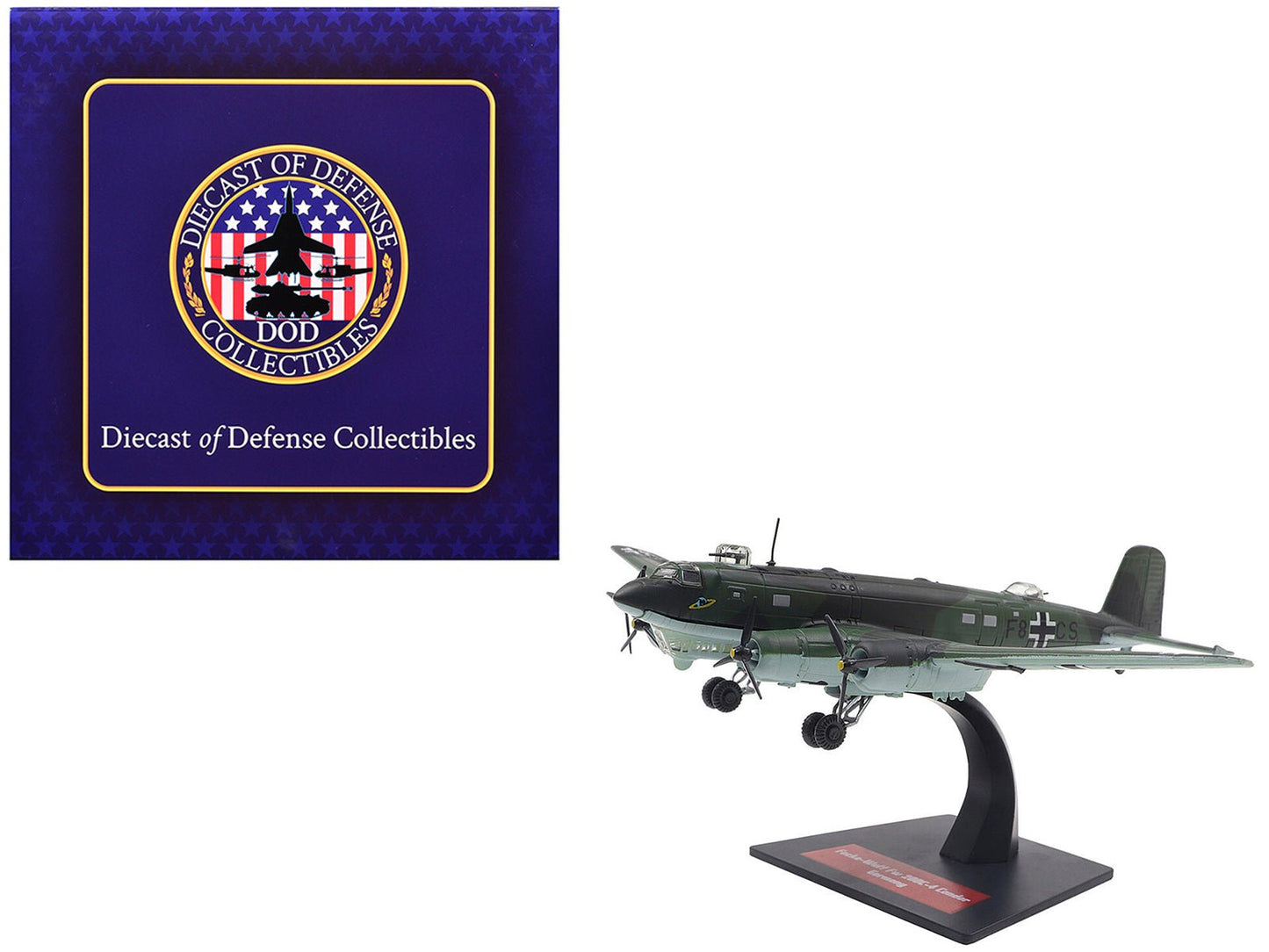 Focke-Wulf Fw 200C-4 Condor Aircraft "German Luftwaffe" 1/144 Diecast Model by Diecast of Defense  free shipping USA