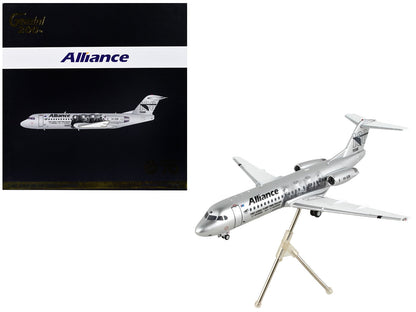 Fokker F70 Commercial Aircraft "Alliance Airlines - 100 Years First Flight from England" Silver Metallic "Gemini 200" Series 1/200 Diecast Model Airplane by GeminiJets  free shipping USA