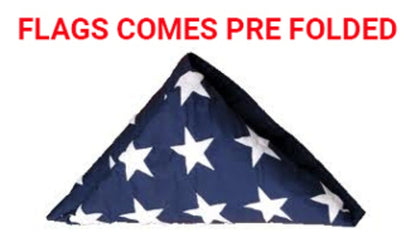 Pre-Folded American Flags