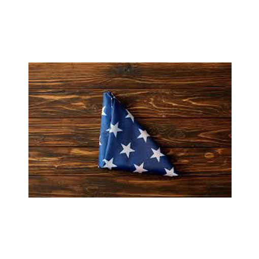American Memorial Flags Comes Pre Folded to a Triangle - 5' x 9.5' Flag
