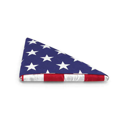 American Memorial Flags Comes Pre Folded to a Triangle - 5' x 9.5' Flag