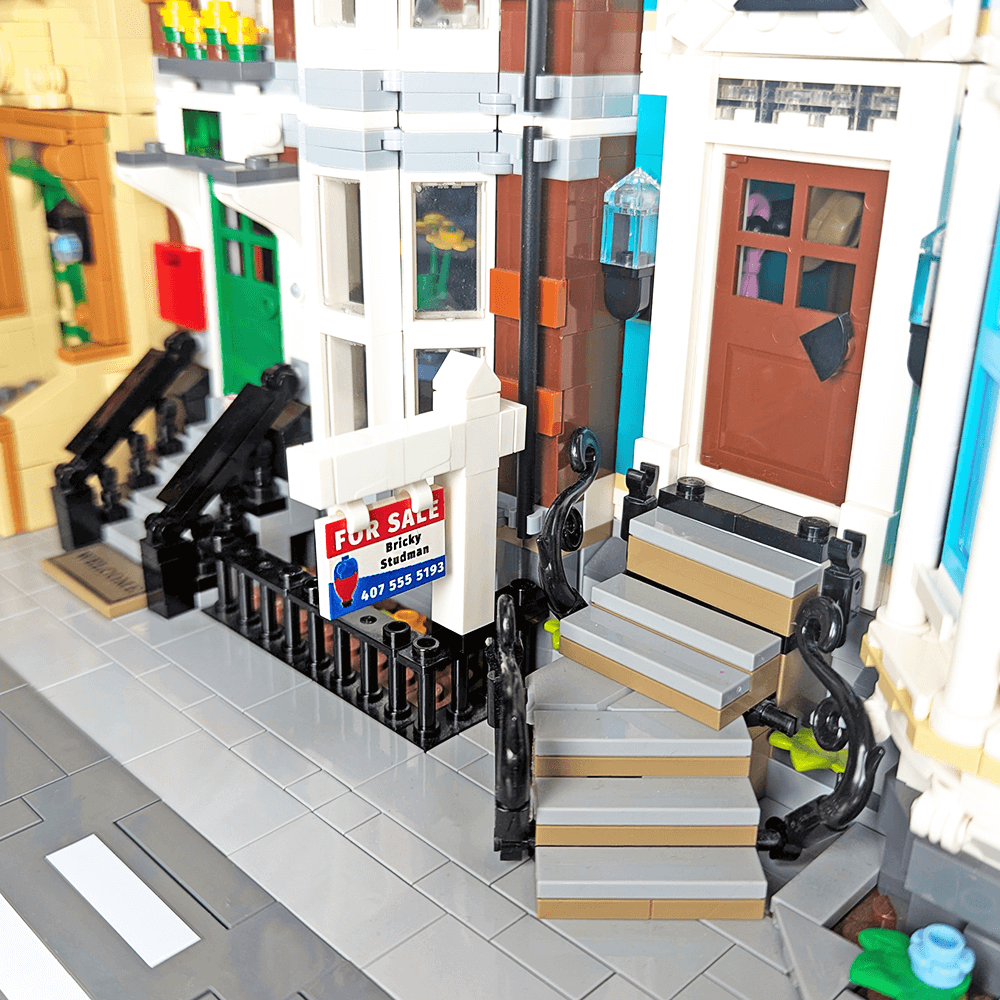 Realtor "For Sale" Sign and Post - Custom Printed Mini Build Set - Made Using LEGO® parts